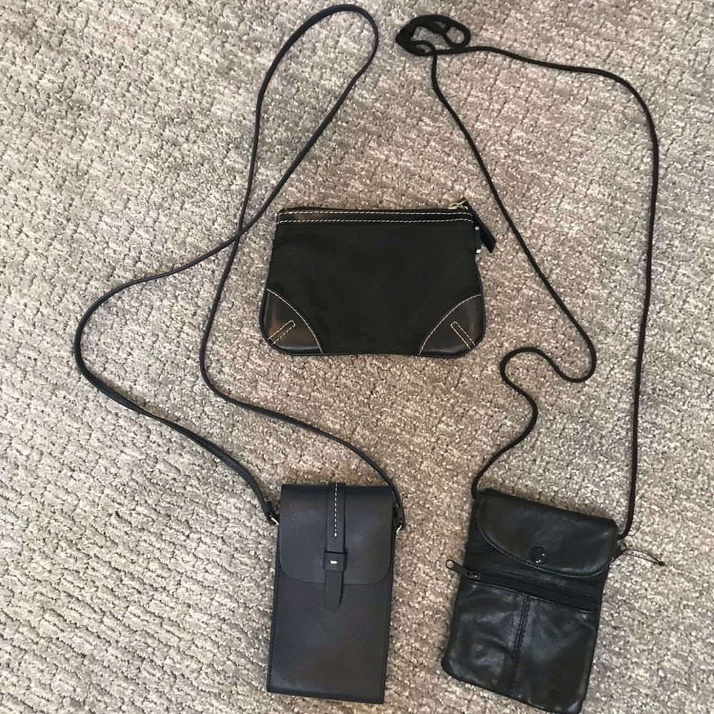THREE LITTLE BLACK PURSES